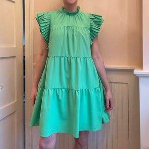 Crosby by Mollie Burch Green Tiered Dress